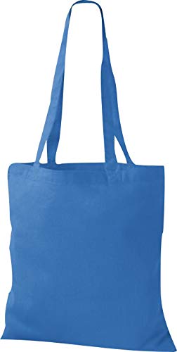 ShirtInStyle Premium Stoffbeutel Baumwolltasche Beutel Shopper Umhängetasche, Farbe brightroyal von ShirtInStyle