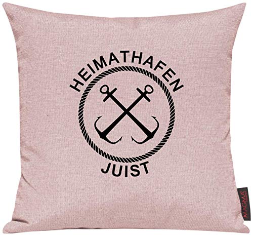 Shirtinstyle Sofakissen Heimathafen Juist, Kissen, Meer, Heimatort, Stadt, Urlaub, Größe 40 x 40cm, Farbe Altrose Shirtinstyle Sofakissen Heimathafen Juist, Kissen, Meer, Heimatort, Stadt, Urlaub, Größe 40 x 40cm, Farbe Altrose von Shirtinstyle