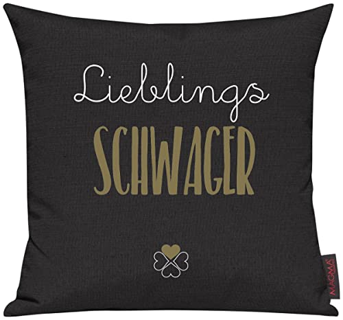 Shirtinstyle Sofakissen Lieblingsmensch Lieblings Schwager, Kissen, Sofa, Deko, Geschenk Familie Liebe, Größe 40 x 40cm, Farbe schwarz Shirtinstyle Sofakissen Lieblingsmensch Lieblings Schwager, Kissen, Sofa, Deko, Geschenk Familie Liebe, Größe 40 x 40cm, Farbe schwarz von Shirtinstyle