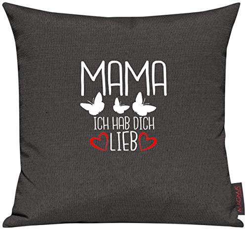 Shirtinstyle Sofakissen Mama Ich hab Dich Lieb Schmetterlinge, Kissen, Sofa, Deko, Vater Mutter Geschenk Familie Liebe, Größe 40 x 40cm, Farbe anthrazit Shirtinstyle Sofakissen Mama Ich hab Dich Lieb Schmetterlinge, Kissen, Sofa, Deko, Vater Mutter Geschenk Familie Liebe, Größe 40 x 40cm, Farbe anthrazit von Shirtinstyle