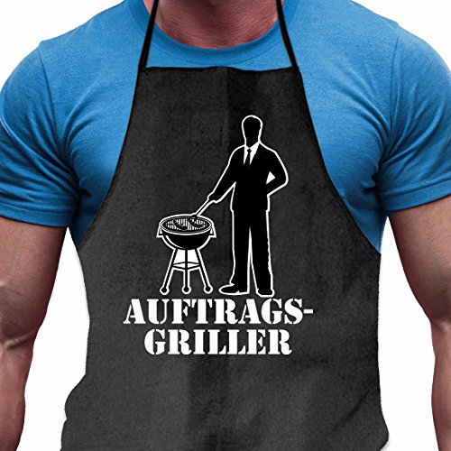 Shirtoo Grillschürze Auftragsgriller - Lustiges Geschenk für Männer von Shirtoo