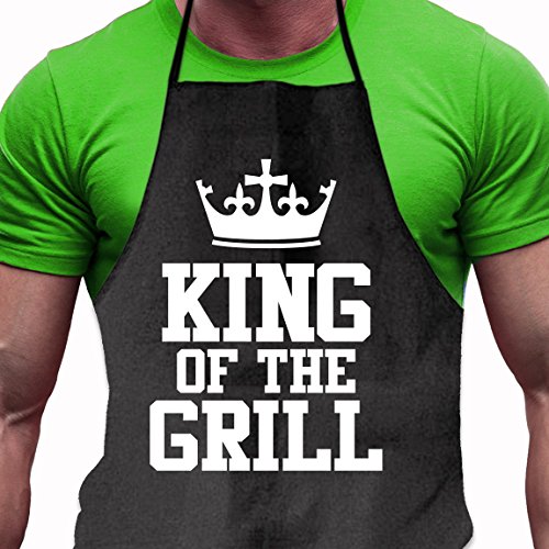 Shirtoo Grillschürze King of The Grill - Lustiges Geschenk für echte Männer und Grill-Fans von Shirtoo