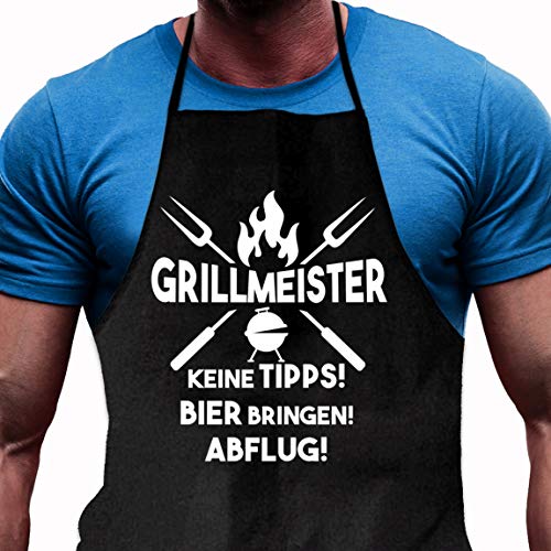 Shirtoo Grillschürze Grillmeister von Shirtoo