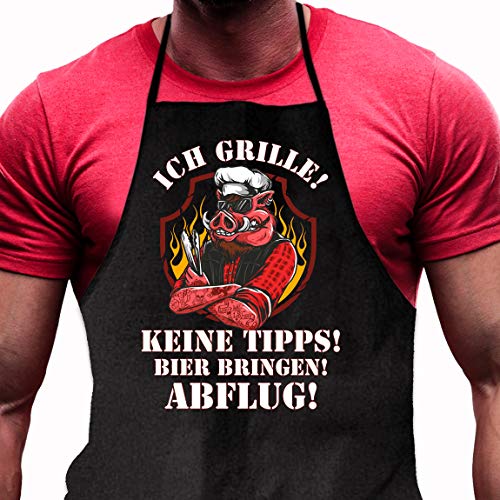 Shirtoo Grillschürze Grillschwein von Shirtoo