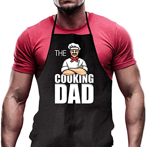 Shirtoo Kochschürze The Cooking Dad - Lustiges Geschenk für Männer und Hobbyköche zum Geburtstag oder zu Weihnachten von Shirtoo