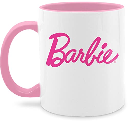 Tasse Tassen 325ml - Barbie Logo Schriftzug - 325 ml - Rosa - lady cup kaffeetasse teetasse mugs mug milchkaffee von Shirtracer