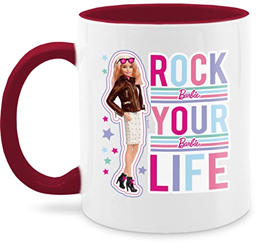 Tasse Tassen 325ml - Barbie - Rock your life - 325 ml - Bordeauxrot - nur noch eine pflanze kaffeetasse von Shirtracer