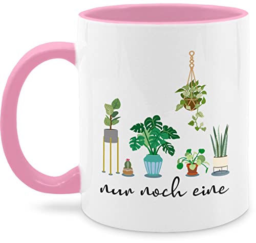 Tasse Tassen 325ml - Deko Hobby - Nur noch eine Pflanze Garten Gärtner Geschenk Florist - 325 ml - Rosa - geschenke für pflanzenliebhaber schokotasse mug cup cups kaffee groß wärmende von Shirtracer