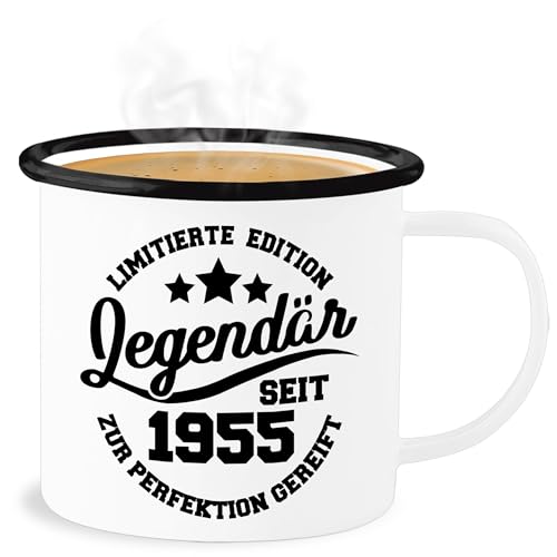 Emaille Becher Blechbecher - 70. Geburtstag Tasse - Legendär seit 1955 - schwarz - 300 ml - Weiß Schwarz - 70 jahre 1953 geburtstagsgeschenke zum 70ste 70-er 70er geschenke Emaille Becher Blechbecher - 70. Geburtstag Tasse - Legendär seit 1955 - schwarz - 300 ml - Weiß Schwarz - 70 jahre 1953 geburtstagsgeschenke zum 70ste 70-er 70er geschenke von Shirtracer
