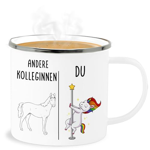 Emaille Becher Blechbecher - Kollegen - Tassen - Andere Kolleginnen Dabbing Einhorn | Arbeitskollegin Geschenk zur Rente Kollegin | Verabschiedung Kollegin Geschenk Abschiedsgeschenk Bürokollegin I Emaille Becher Blechbecher - Kollegen - Tassen - Andere Kolleginnen Dabbing Einhorn | Arbeitskollegin Geschenk zur Rente Kollegin | Verabschiedung Kollegin Geschenk Abschiedsgeschenk Bürokollegin I von Shirtracer