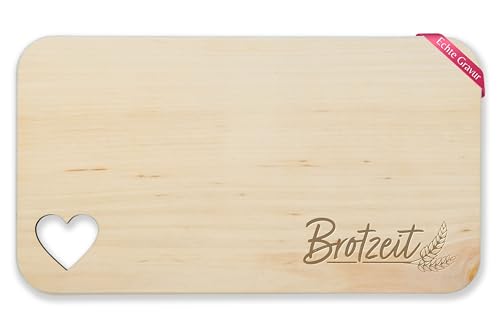 Frühstücksbrettchen Holz Herz - Statement - Frühstücksbrett - Brotzeit Motiv Brotzeitbrett - 22,5x12,5 - Holz - sprüche lustige vesperbrett von Shirtracer