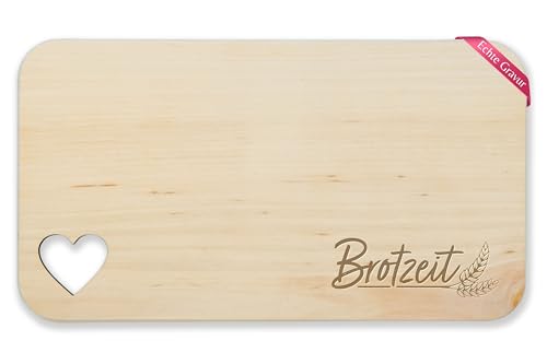 Frühstücksbrettchen Holz Herz - Statement - Frühstücksbrett - Brotzeit Motiv I Brotzeitbrett I Vesperbrett - 22,5x12,5 - Holz - sprüche lustige schneidebrett von Shirtracer