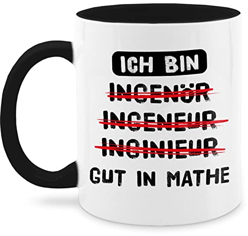 Tasse Tassen 325ml - Job & Beruf - Ich bin gut in Mathe I Ingenieur Geschenk Mathematiker - 325 ml - Schwarz - wärmende für mathetasse ingeneur nur noch eine pflanze ingenieur+geschenk mathematik von Shirtracer