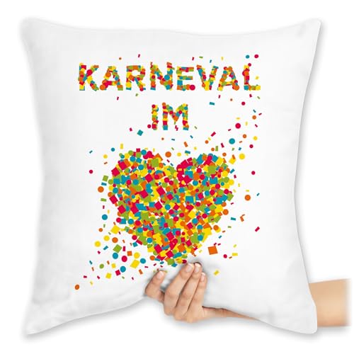 Shirtracer Kissen 40x40 Zierkissen - & Fasching - Karneval im Herzen I Konfetti Herz - 40 x 40 cm - Weiß - Fasching- Spruch Carnevale sprüche Karnevals sprüchen Faschings mit Carnival karneva fasnets Shirtracer Kissen 40x40 Zierkissen - & Fasching - Karneval im Herzen I Konfetti Herz - 40 x 40 cm - Weiß - Fasching- Spruch Carnevale sprüche Karnevals sprüchen Faschings mit Carnival karneva fasnets von Shirtracer
