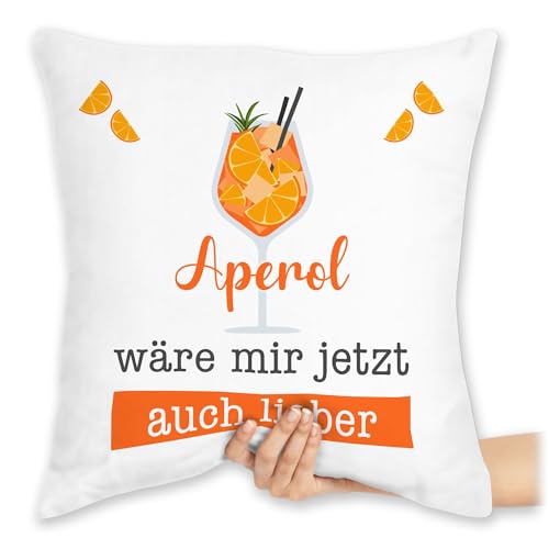 Kissen 40x40 Zierkissen - Statement - Geschenkideen Aperol wäre Mir jetzt auch Lieber I Alkohol Geschenk Aperol Spritz Fan - 40 x 40 cm - Weiß - mit Spruch Statements sprüche Kissen 40x40 Zierkissen - Statement - Geschenkideen Aperol wäre Mir jetzt auch Lieber I Alkohol Geschenk Aperol Spritz Fan - 40 x 40 cm - Weiß - mit Spruch Statements sprüche von Shirtracer