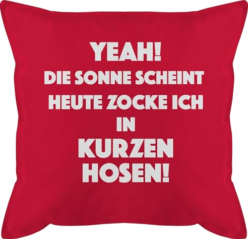 Kissen 50x50 - Deko Hobby - Yeah die Sonne scheint. Gamer - 50 x 50 cm - Rot - Jungen Gaming kissenbezüge Fuer zocker scheint männerkissen Zimmer mit füllung zum zocken bezug Couch Kissen 50x50 - Deko Hobby - Yeah die Sonne scheint. Gamer - 50 x 50 cm - Rot - Jungen Gaming kissenbezüge Fuer zocker scheint männerkissen Zimmer mit füllung zum zocken bezug Couch von Shirtracer