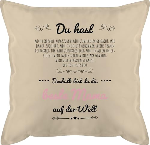 Kissen 50x50 - Deshalb bist du die Beste Mama der Welt - Beste Mutti - Geschenkidee Mama Weihnachten Muttertag - 50 x 50 cm - Beige Natur - Weil mütter Geschenk Mutter mit füllung Kissen 50x50 - Deshalb bist du die Beste Mama der Welt - Beste Mutti - Geschenkidee Mama Weihnachten Muttertag - 50 x 50 cm - Beige Natur - Weil mütter Geschenk Mutter mit füllung von Shirtracer