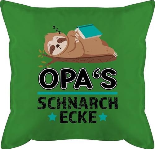 Kissen 50x50 - Opa Schnarchecke I Schnarchplatz Geschenk für Opas Bester Opi Faultier - 50 x 50 cm - Grün - schnarch mit füllung Opa+schnarchkissen fuellung Kissen 50x50 - Opa Schnarchecke I Schnarchplatz Geschenk für Opas Bester Opi Faultier - 50 x 50 cm - Grün - schnarch mit füllung Opa+schnarchkissen fuellung von Shirtracer