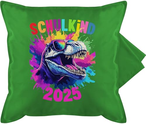Kissenbezug - Deko Kissen - Schulkind 2025 T-Rex Dino Einschulung Geschenk Dinosaurier Schulstart I Einschulungsgeschenk T Rex Schulbeginn Geschenke 1. Schultag I Schulanfang - 50 x 50 cm - Grün Kissenbezug - Deko Kissen - Schulkind 2025 T-Rex Dino Einschulung Geschenk Dinosaurier Schulstart I Einschulungsgeschenk T Rex Schulbeginn Geschenke 1. Schultag I Schulanfang - 50 x 50 cm - Grün von Shirtracer