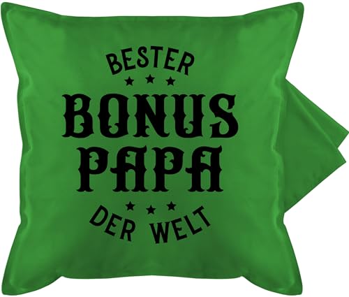 Kissenbezug - zum - Bester Bonus Papa der Welt I Bonuspapa Geschenk Stiefvater Geschenke Vatertag - 50 x 50 cm - Grün - Vatertagsgeschenk Herrentag dad Kissen Pillow Daddy herrentagsgeschenk Vater Kissenbezug - zum - Bester Bonus Papa der Welt I Bonuspapa Geschenk Stiefvater Geschenke Vatertag - 50 x 50 cm - Grün - Vatertagsgeschenk Herrentag dad Kissen Pillow Daddy herrentagsgeschenk Vater von Shirtracer