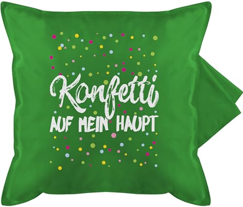 Kissenbezug - Karneval & Fasching Kissen - Konfetti auf Mein Haupt - weiß - 50 x 50 cm - Grün - karnevalskissen Fasching- sofakissen mit Carnevale Cushion Cover Karnevals Faschings Verkleidet Kissenbezug - Karneval & Fasching Kissen - Konfetti auf Mein Haupt - weiß - 50 x 50 cm - Grün - karnevalskissen Fasching- sofakissen mit Carnevale Cushion Cover Karnevals Faschings Verkleidet von Shirtracer