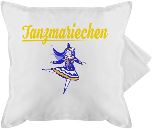 Shirtracer Kissenbezug - Karneval & Fasching - Kissen - Tanzmariechen blau - 50 x 50 cm - Weiß - köln für und fasnacht Koeln und. karnelval kölner Karnevals karnewal Karneval. Fastnacht karnaval von Shirtracer