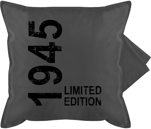 Kissenbezug - Kissen - Limited Edition 1945 I 80. Geburtstag Geschenk 80. Geburtstag Geschenkideen zum 80 jährigen I 80 Jahre I Achtzigster I 80er I 80ster - 50 x 50 cm - Grau - kopfkissenbezug Kissenbezug - Kissen - Limited Edition 1945 I 80. Geburtstag Geschenk 80. Geburtstag Geschenkideen zum 80 jährigen I 80 Jahre I Achtzigster I 80er I 80ster - 50 x 50 cm - Grau - kopfkissenbezug von Shirtracer