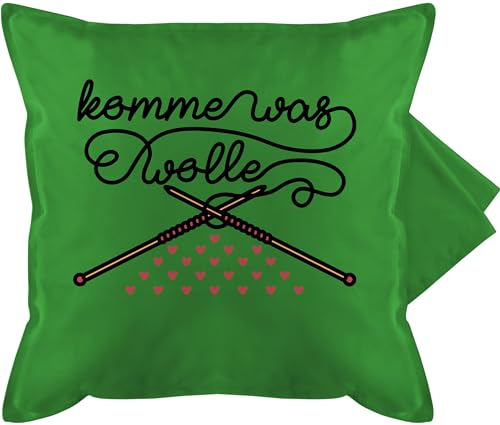 Shirtracer Kissenbezug - Statement Kissen mit Sprüchen - Komme was Wolle - 50 x 50 cm - Grün - kissenhülle sprüche Spruch häkel sofakissen Bedruckte+Kissen+mit+Spruch spruechen Strick kissenbezüge Shirtracer Kissenbezug - Statement Kissen mit Sprüchen - Komme was Wolle - 50 x 50 cm - Grün - kissenhülle sprüche Spruch häkel sofakissen Bedruckte+Kissen+mit+Spruch spruechen Strick kissenbezüge von Shirtracer