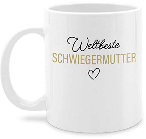 Tasse Tassen 325ml - Mama - Weltbeste Schwiegermutter - 325 ml - Weiß - geschenke muttertagsgeschenk mum teetasse mütter nur noch eine pflanze muttertag groß muttertagsgeschenke mami muddi mom von Shirtracer