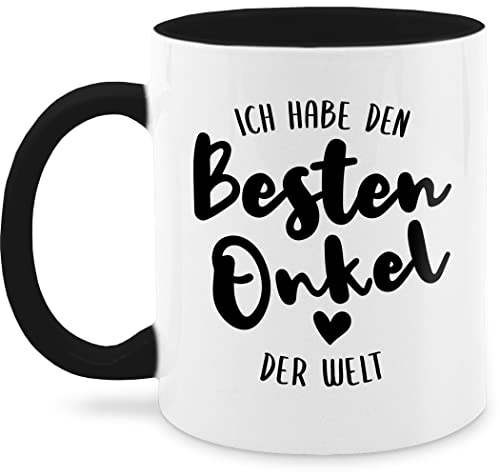 Tasse Tassen 325ml - Geschenk - Ich habe den besten Onkel der Welt schwarz - 325 ml - Schwarz - bester best schokotasse beste nur noch eine pflanze hab teetasse in kaffeetasse wärmende von Shirtracer