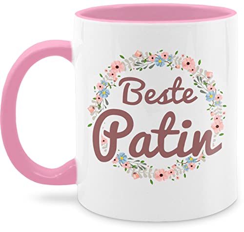 Tassen 325ml - Patentante - Beste Patin Tasse - 325 ml - Rosa - geschenke für geschenk lieblings teetasse zu weihnachten kaffeetasse die teetassen wärmende von Shirtracer