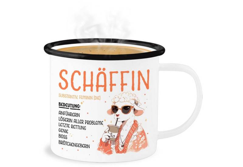 Shirtracer Becher Schäffin I Chefin Geschenk I Anführerin I Leiterin I Vorgesetzte I Lus, Stahlblech, Kaffeetasse Job Geschenk von Shirtracer