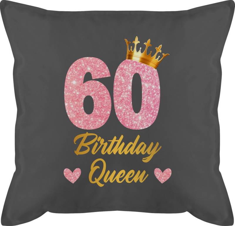 Shirtracer Dekokissen 60 Birthday Queen Geburtstags Königin Geburtstagsgeschenk 60, 60. Geburtstag Kissen von Shirtracer