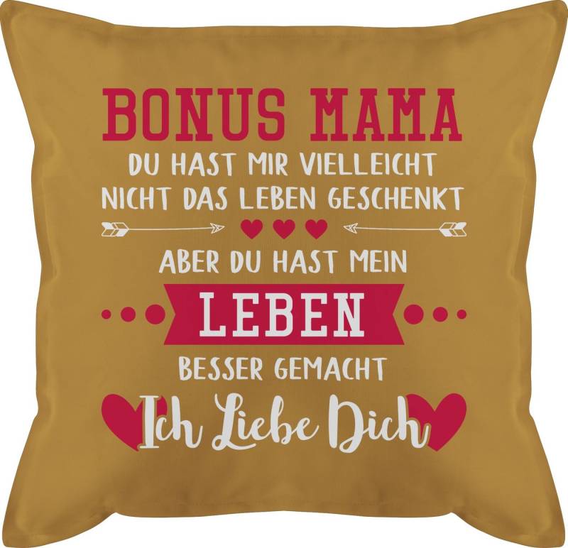 Shirtracer Dekokissen Bonus Mama Ich Liebe Dich Weiß, Mama von Shirtracer
