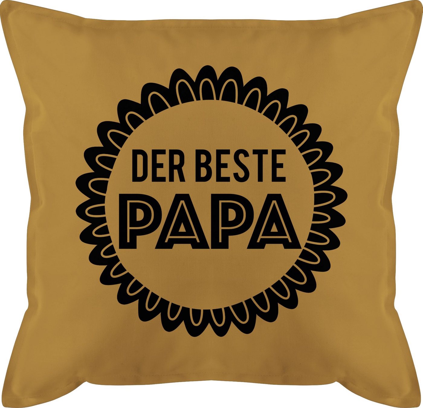 Shirtracer Dekokissen Der beste Papa schwarz, Vatertagsgeschenk Kissen von Shirtracer