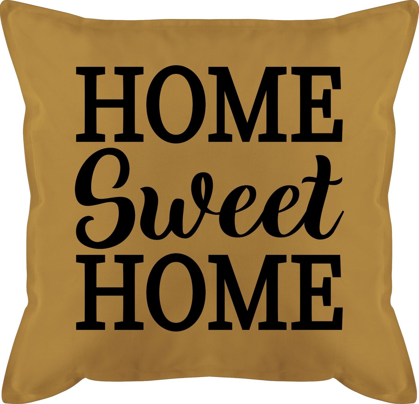 Shirtracer Dekokissen Home Sweet Home- schwarz, Statement von Shirtracer