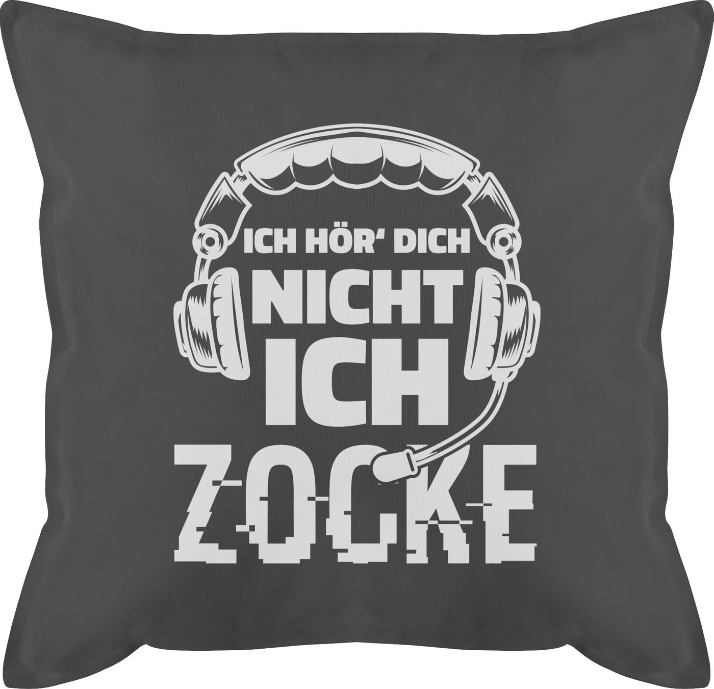 Shirtracer Dekokissen Ich hör dich nicht ich zocke - Nicht stören, Deko-Kissen Hobby von Shirtracer