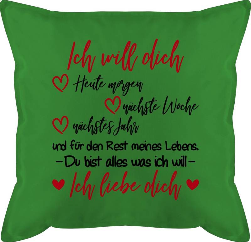 Shirtracer Dekokissen Ich will dich Rest meines Lebens - Ich liebe Dich, Dekokissen Valentinstag Geschenk Shirtracer Dekokissen Ich will dich Rest meines Lebens - Ich liebe Dich, Dekokissen Valentinstag Geschenk von Shirtracer