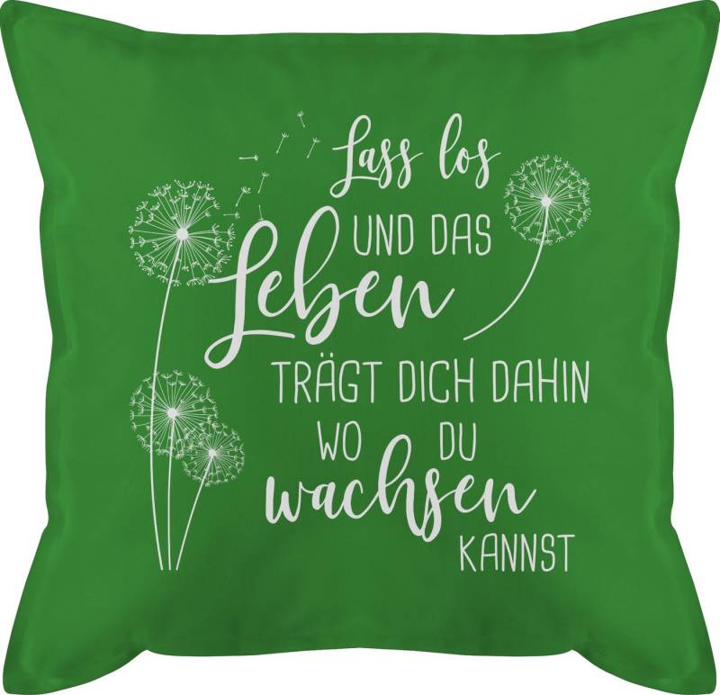 Shirtracer Dekokissen Lass los Pusteblumen - Weiß, Deko-Kissen mit Spruch Shirtracer Dekokissen Lass los Pusteblumen - Weiß, Deko-Kissen mit Spruch von Shirtracer