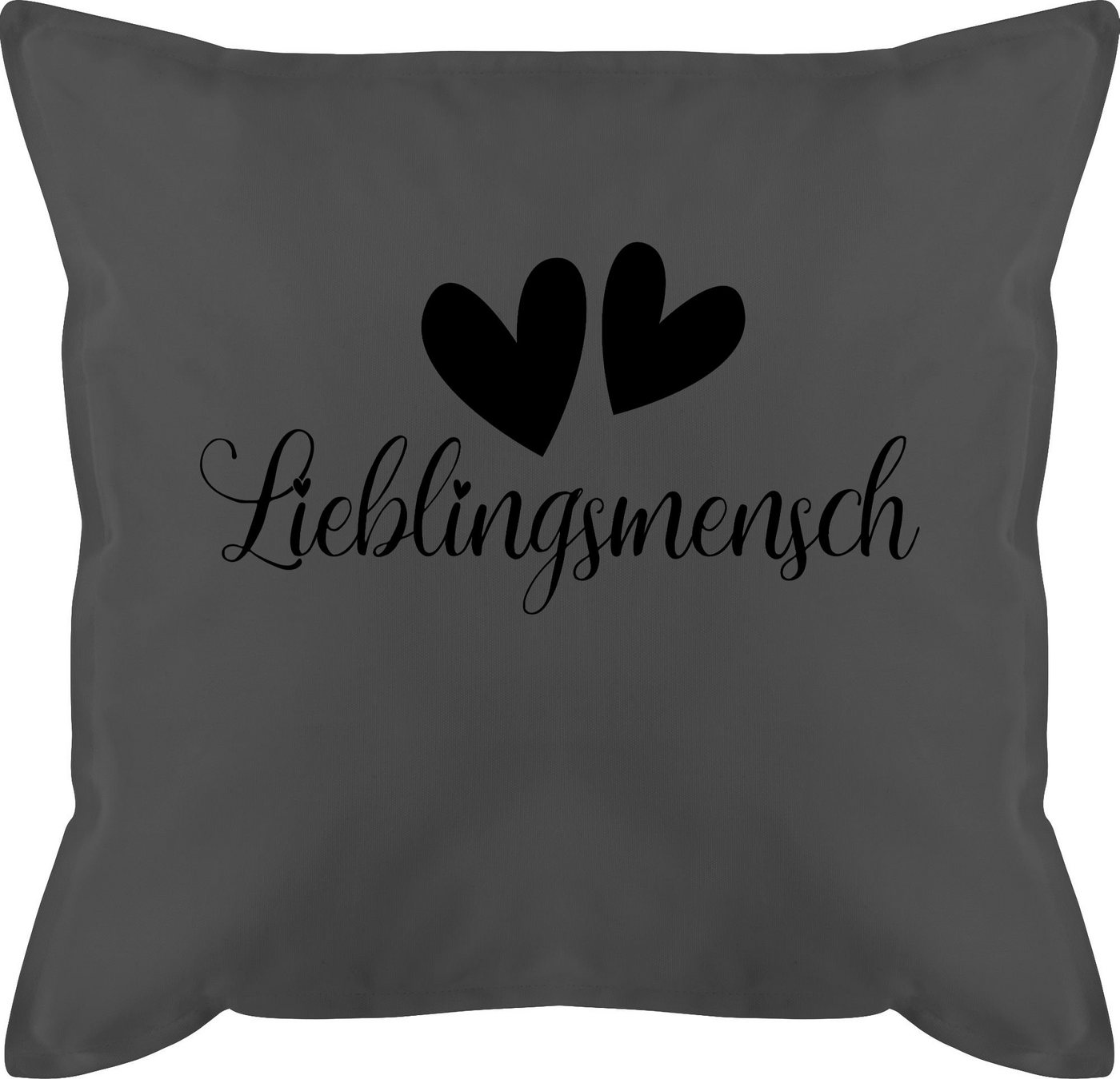 Shirtracer Dekokissen Lieblingsmensch - Geschenk Freundin Lieblings Mensch Geschenke Lieblin, Dekokissen Valentinstag Geschenk von Shirtracer