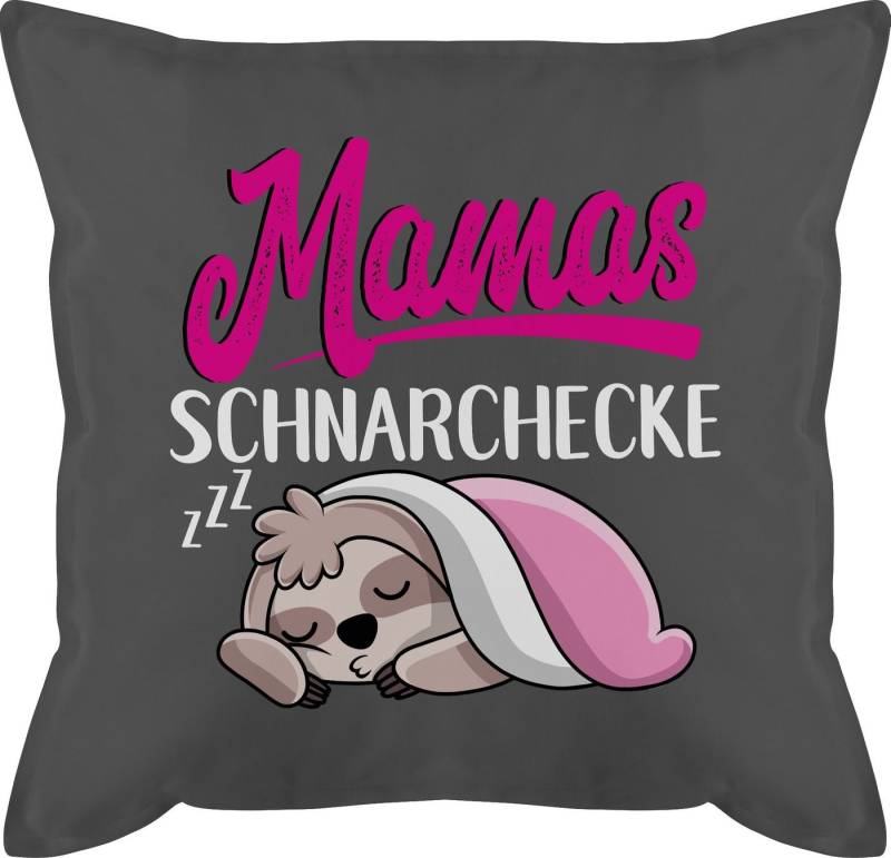 Shirtracer Dekokissen Mamas Schnarchecke mit Faultier - weiß, Mama von Shirtracer