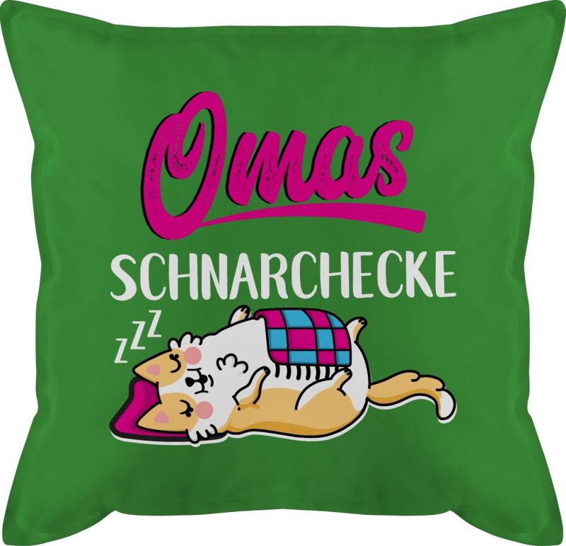 Shirtracer Dekokissen Omas Schnarchecke - weiß/fuchsia, Oma Großmutter Shirtracer Dekokissen Omas Schnarchecke - weiß/fuchsia, Oma Großmutter von Shirtracer