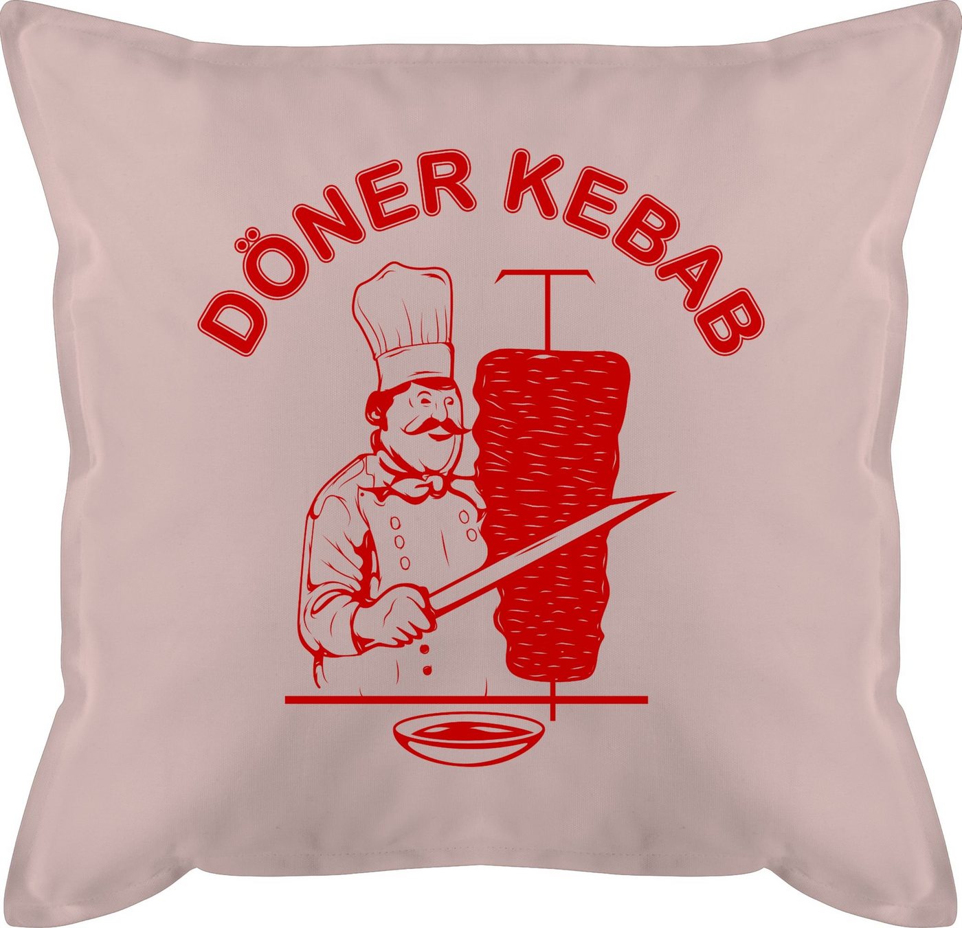 Shirtracer Dekokissen Original Döner Kebab Logo, Karneval & Fasching - Kissen von Shirtracer