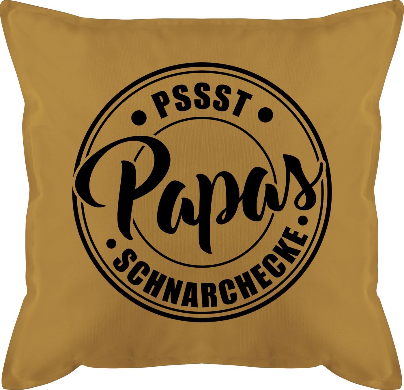 Shirtracer Dekokissen Papas Schnarchecke Badge I Papa Geschenk I Geburtstag Weihnachten, Vatertagsgeschenk Kissen von Shirtracer