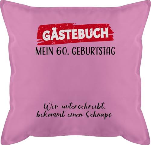 Shirtracer Kissen 50x50 - Gästebuch - 60. Geburtstag Gäste Unterschrift Gästeliste Lustig - 50 x 50 cm - Pink - 60er zum 60 überraschung 60.Geburtstag 60ig unterschreiben 1965 sechzig Geschenk 60ten Shirtracer Kissen 50x50 - Gästebuch - 60. Geburtstag Gäste Unterschrift Gästeliste Lustig - 50 x 50 cm - Pink - 60er zum 60 überraschung 60.Geburtstag 60ig unterschreiben 1965 sechzig Geschenk 60ten von Shirtracer