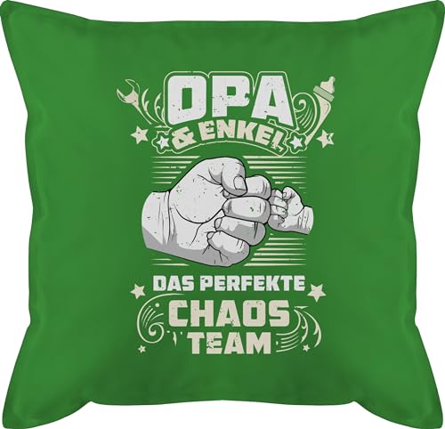 Shirtracer Kissen 50x50 - Großvater - Opa & Enkel - Das perfekte Chaos Team - Vintage weiß - 50 x 50 cm - Grün - und Geschenk Geschenke für opas männerkissen Geburtstag großeltern Grandpa mit füllung Shirtracer Kissen 50x50 - Großvater - Opa & Enkel - Das perfekte Chaos Team - Vintage weiß - 50 x 50 cm - Grün - und Geschenk Geschenke für opas männerkissen Geburtstag großeltern Grandpa mit füllung von Shirtracer