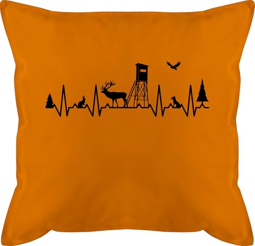 Shirtracer Kissen 50x50 - Jäger Herzschlag Jagd EKG Linie Jagen I Jägergeschenk I Jagd Geschenk Jagdliebe Geschenke Jägerinnen Geschenke Jägerin - 50 x 50 cm - Orange - jagdmotiv mit für Shirtracer Kissen 50x50 - Jäger Herzschlag Jagd EKG Linie Jagen I Jägergeschenk I Jagd Geschenk Jagdliebe Geschenke Jägerinnen Geschenke Jägerin - 50 x 50 cm - Orange - jagdmotiv mit für von Shirtracer