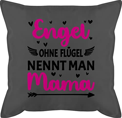 Shirtracer Kissen 50x50 - Muttertag - Engel ohne Flügel nennt Man Mama - 50 x 50 cm - Grau - Mutter muttertagsgeschebk muttertagsgeschenke muttertagsgeschenken muttertahsgeschenk muttertaggeschenke von Shirtracer