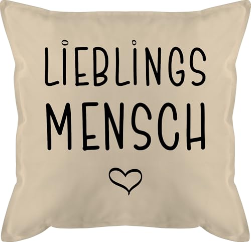 Shirtracer Kissen 50x50 - Pärchen - Lieblingsmensch - 50 x 50 cm - Beige Natur - Geschenk mit bezug Paar groß Partner herzensmensch Valentinstag Paare für Shirtracer Kissen 50x50 - Pärchen - Lieblingsmensch - 50 x 50 cm - Beige Natur - Geschenk mit bezug Paar groß Partner herzensmensch Valentinstag Paare für von Shirtracer