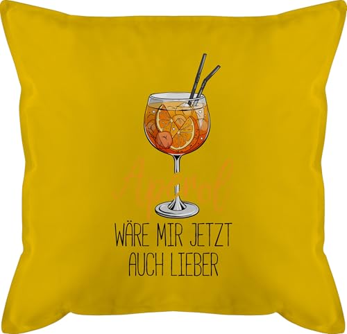 Kissen 50x50 - Statement - Aperol wäre Mir jetzt auch Lieber I Lustige Geschenke Aperol Spritz - 50 x 50 cm - Gelb - Geschenk Statement-Kissen Statements Cocktails kopfkissen schwarz sprüche Kissen 50x50 - Statement - Aperol wäre Mir jetzt auch Lieber I Lustige Geschenke Aperol Spritz - 50 x 50 cm - Gelb - Geschenk Statement-Kissen Statements Cocktails kopfkissen schwarz sprüche von Shirtracer